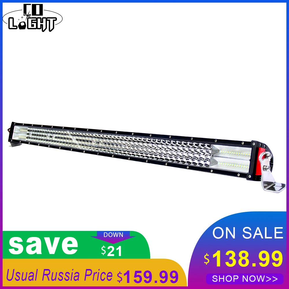 

CO LIGHT 8D Led Light Bar Car 744W 4-Rows Led Bar 42inch Spot Flood Combo Beam Driving Work Light for 4x4 Trucks Tractor ATV SUV