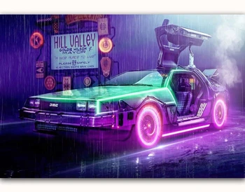 

Print Home Decoration Wall Art Hd Poster New Back to the Future 1 2 3 Hot Amazing Movie Light Canvas Painting