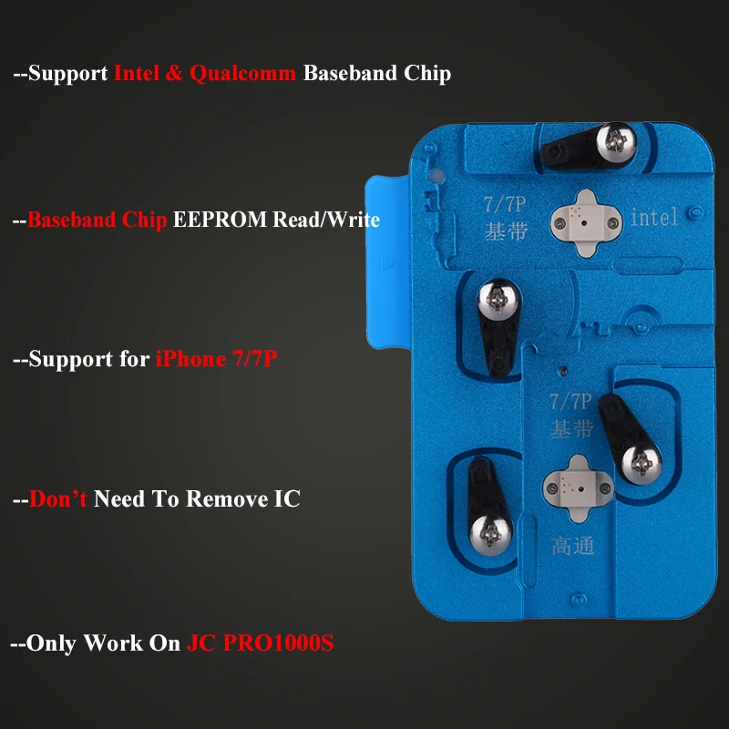 JC PRO1000S Baseband EEPROM микросхема программист чтение запись для iPhone 7 7 P EEPROM IC Инструменты для ремонта