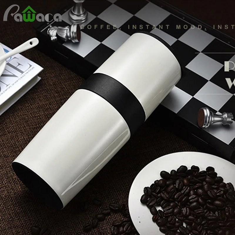  All In One Portable Manual Coffee Bean Grinder Set Coffee Maker Brewer Filter with Travel Mug Adjus