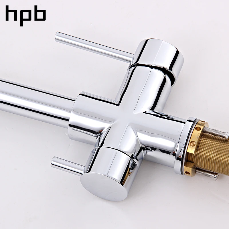 HPB матовый никелевый кухонный кран с 3 режимами фильтр для воды 2 функции