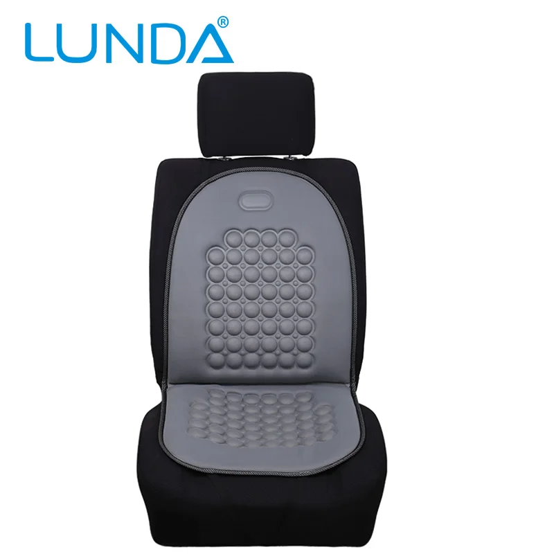 LUNDA Black Bubble Seat Cushion for Car Home Office Massage
