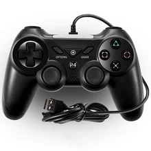 Высококачественная Проводная usb-геймпад 2 м кабель контроллер для компьютерных игр с двойным вибромотором джойстик для sony Playstation 4 PS4/PS3