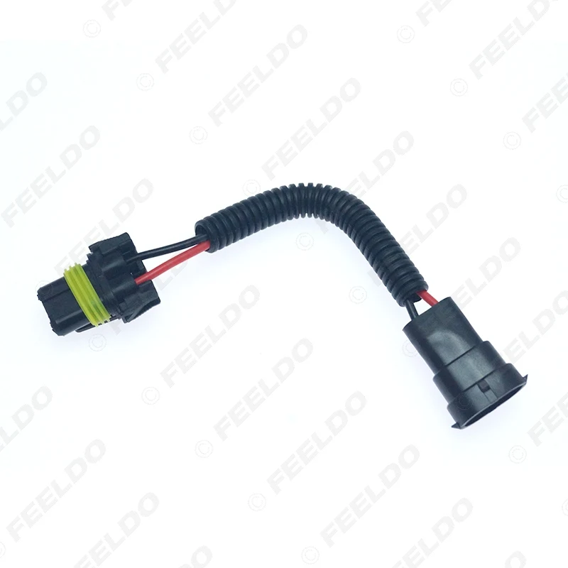 FEELDO 9005/9006/9012 штекер к H11 гнездовой автомобильный светодиод HID проводка кабеля