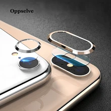 Ультра закаленное стекло+ металлический задний объектив защитное кольцо для iPhone X Xs Max Xr IX 8 7 Plus прозрачная стеклянная пленка для iPhone X