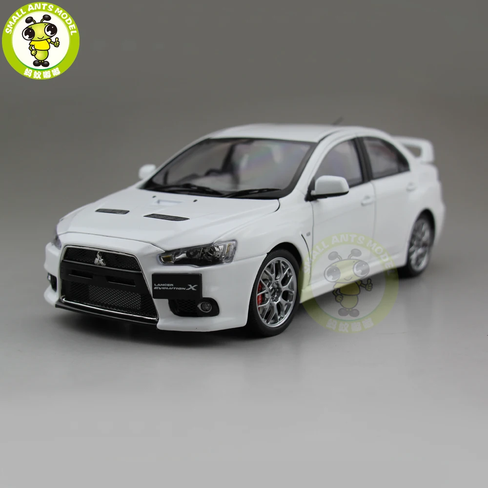 1/18 Mitsubishi Lancer EVO X 10 EVO-X Right Steering Wheel Metal Diecast Car Model Toy Girl Boy Gift White Color