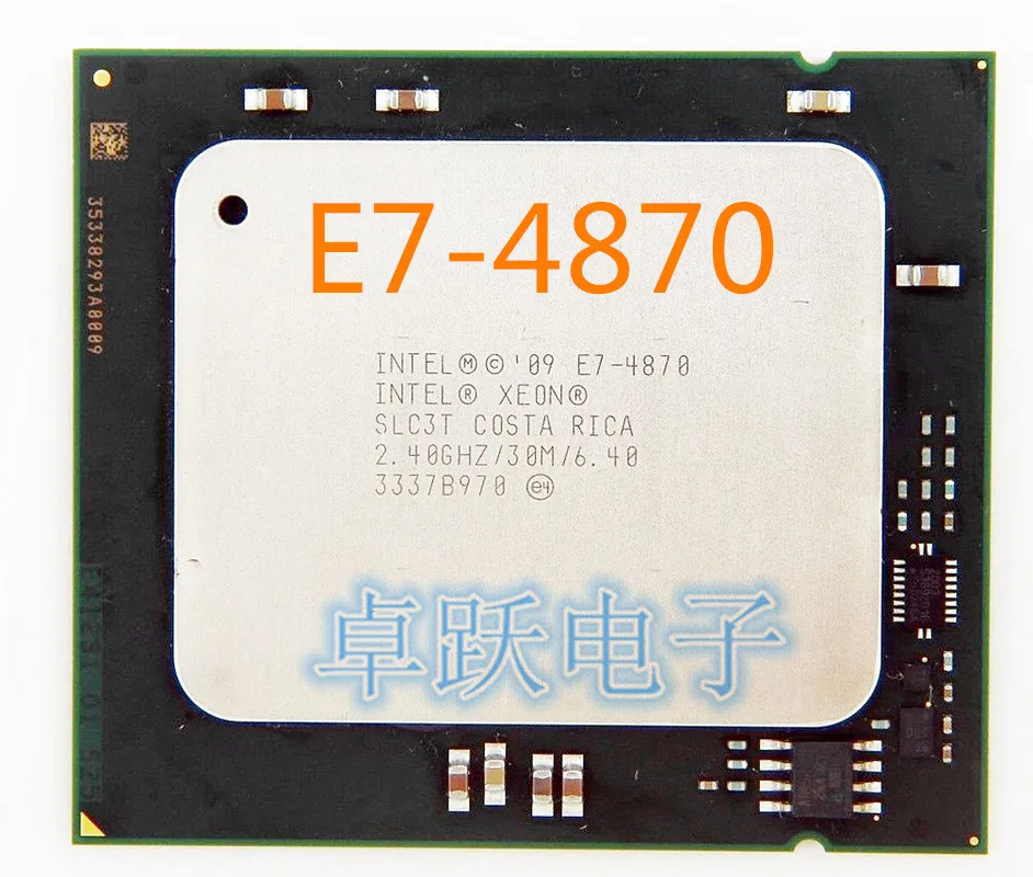 Оригинальный процессор Intel Xeon E7 4870 2 40 ГГц 10 ядер 6 4 ГТ/с 30 Мб 32 нм 130 Вт LGA1567