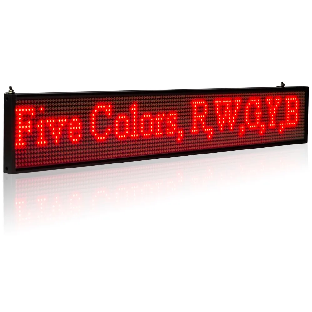  P5mm Programmable Scrolling Message LED Sign Board (Redyellowbluegreenwhite Multi-color Optional) (6)