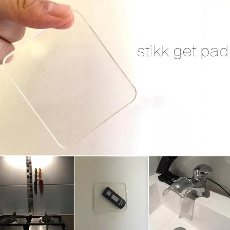 

Practical Magic Powerful Strong Gel Sticky Transparent Anti-Slip Reusable Mat Mat Pad 7.5*6.2*0.3 cm Phone Supplies