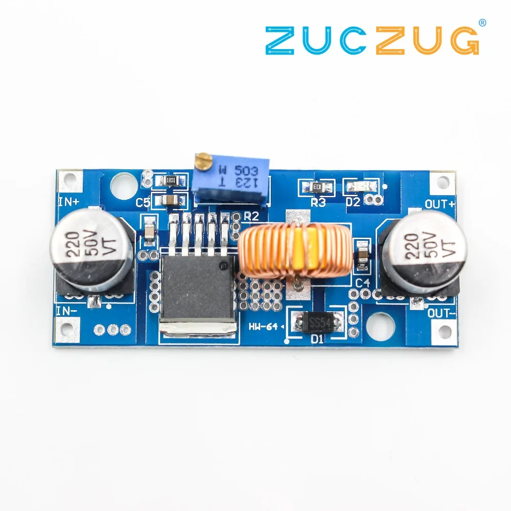 1 шт. 5A DC Регулируемый понижающий модуль XL4015 4 ~ 38V 96% питания buck|Интегральные схемы|