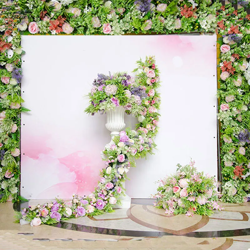 Customize 1m Wedding backdrop arch decor artificial flower arrangement