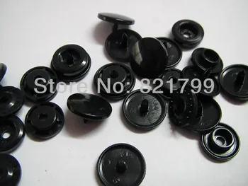 

Free shipping 20 sets KAM B5 Black color snap button for sewing baby color beautity plastic fastener snap button