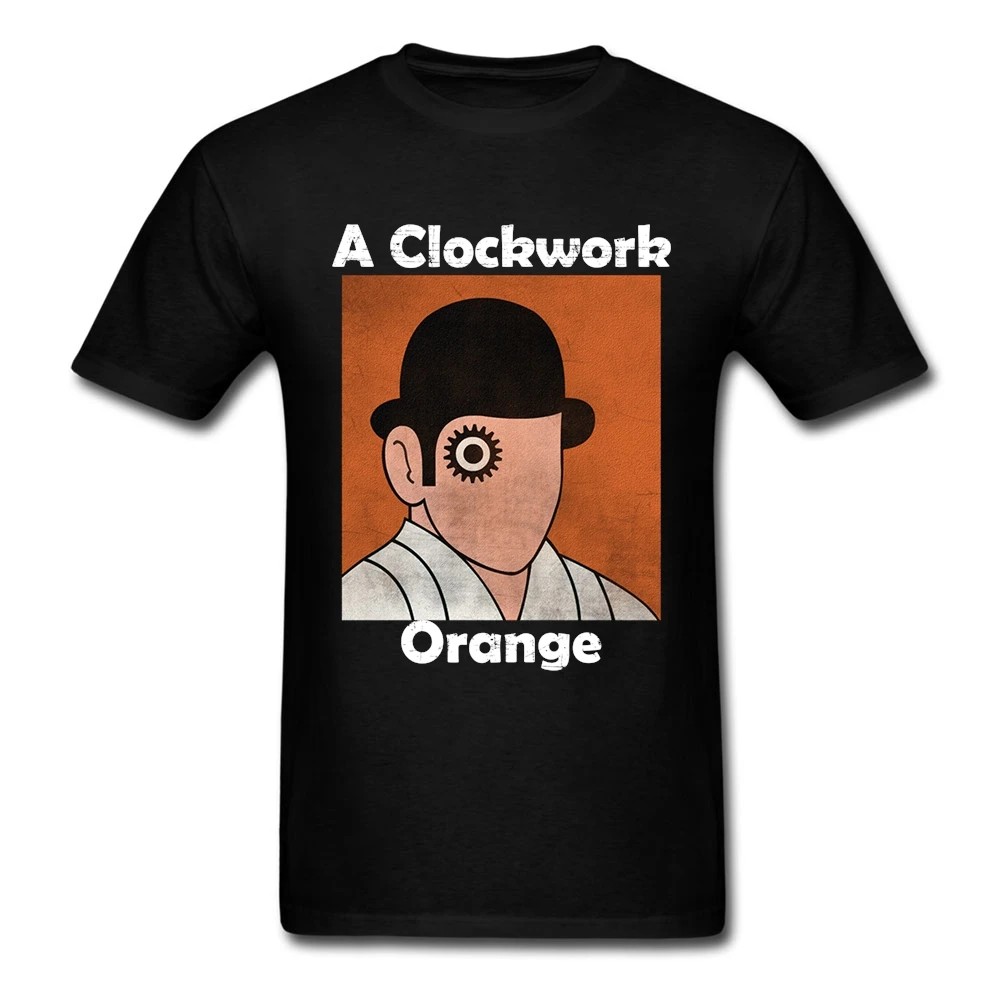 Summer A Clockwork Orange Movie T Shirt Street Wear Men's T-shirt Cotton Crewneck 3XL Short Sleeve Custom  Men Shirts