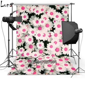 

MEHOFOTO Floral Vinyl Photography Background For Whint Flower New Fabric Flannel Backdrop For Lover photo studio Props 2433