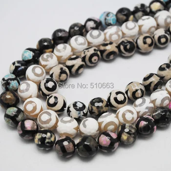 

64 Pieces/Lot, Faceted Agatee Bead,For Shambala Bracelet Making,Charms Jewelry,Size: 12mm,Mix 2 Different Colors