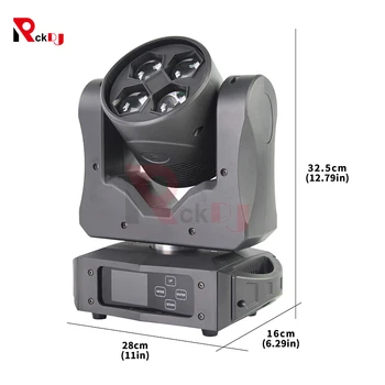 

4x40W Beam Moving Head Light Zoom Wash LED DMX 512 Control Stage Light RGBW 4in1 Dj Light For Disco Bar Wedding Nightclub