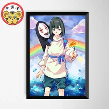 Краски по номерам книги искусству краски по номерам японская анимация Унесенные призраками Хаяо Миядзаки DIY цифровой ing я цветной заполн