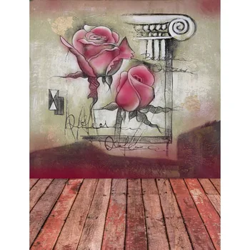 

LIFE MAGIC BOX Photography Backdrops Kids Rose Baby Shower Curtain Background For Photos S-2393
