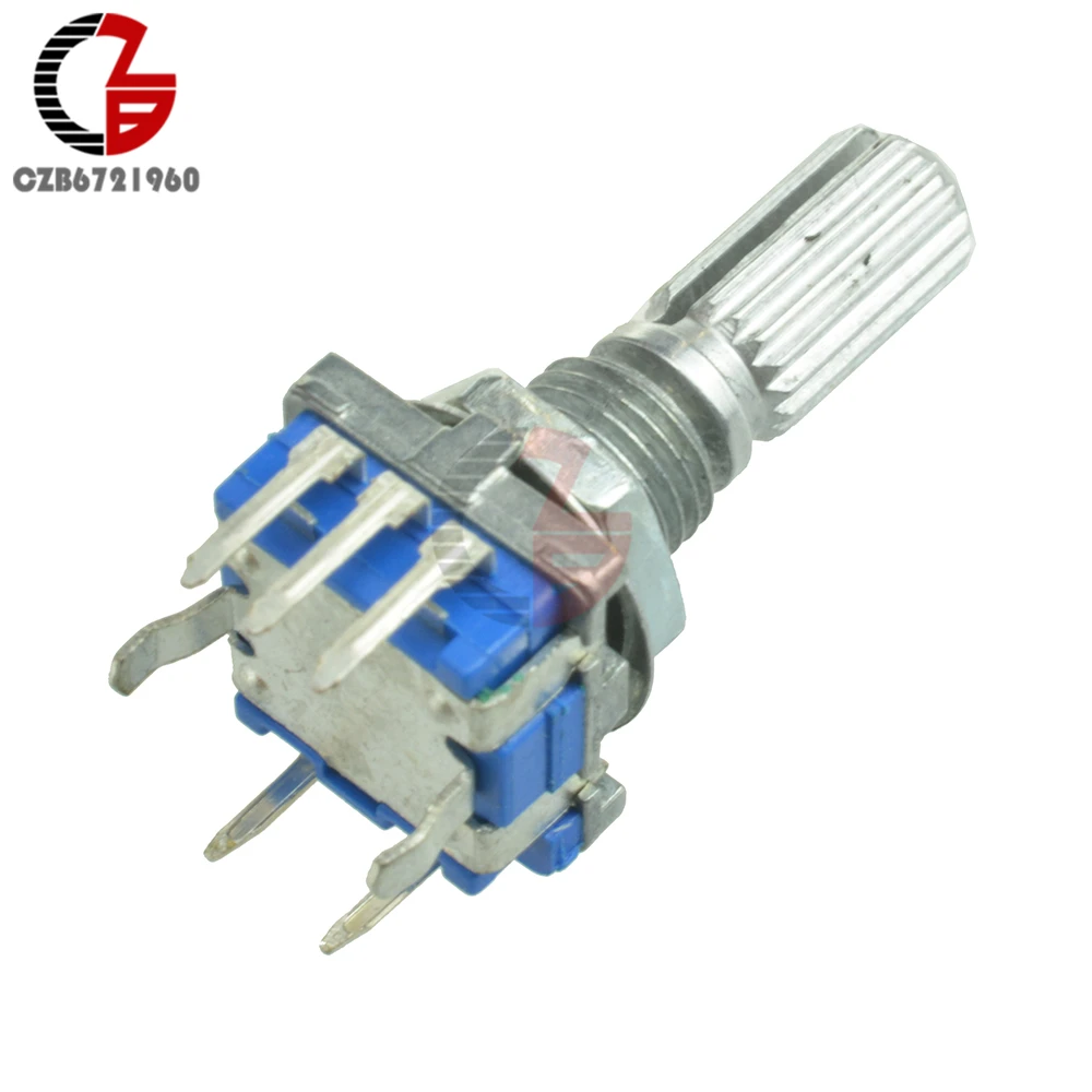 

2Pcs EC11 Rotary Encoder Audio Digital Potentiometer With Switch Handle 20mm