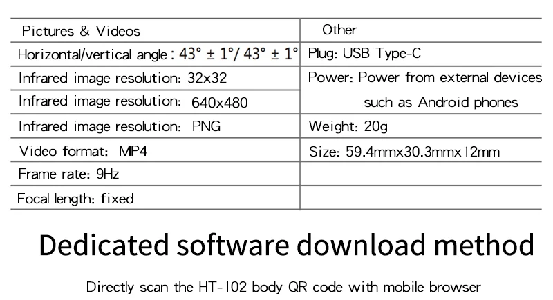 HT-102 тепловизор инфракрасный Камера термометр внешний Инфракрасный Тепловизор для Android с адаптером наземного тепла
