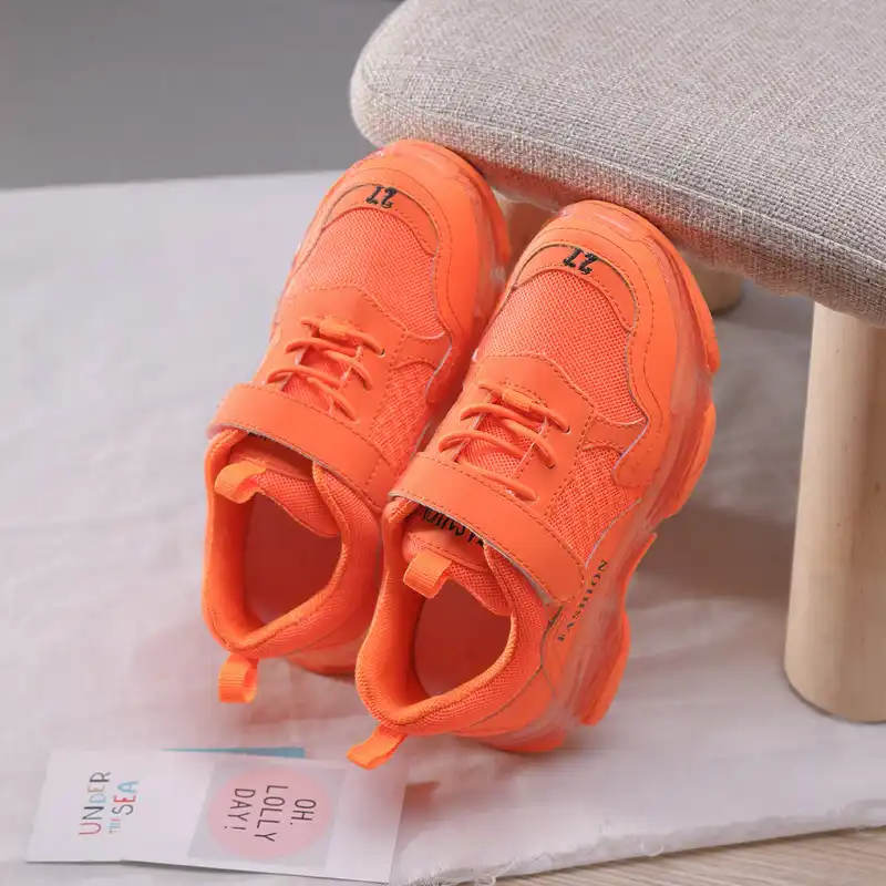 boys orange sneakers