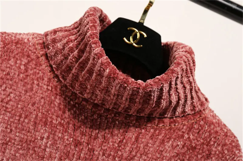 Весенне-зимние женские свитера и пуловеры, водолазка с длинным рукавом, Повседневный свитер, свободные одноцветные вязаные Джемперы, свитер mujer
