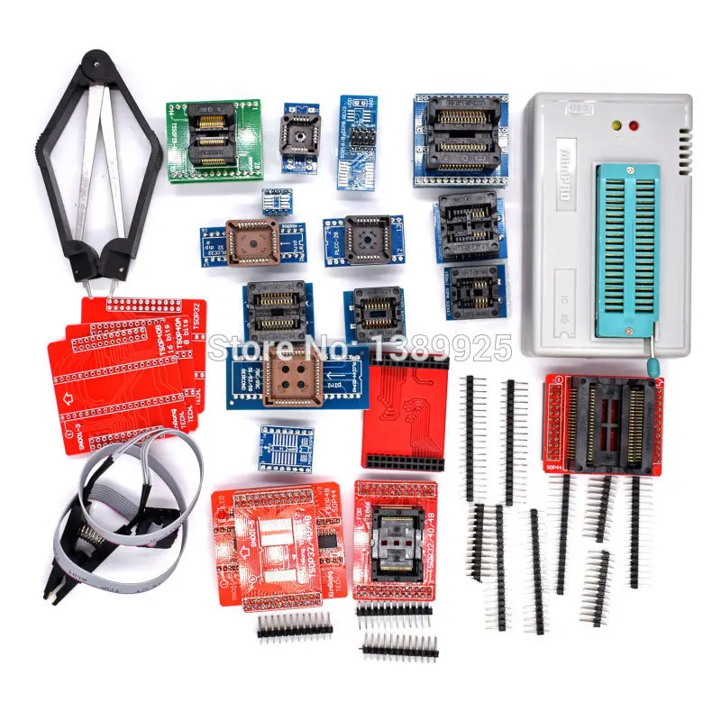 

Original New 100% V8.33 TL866II Plus Universal Minipro 21 Adapters Test Clip TL866 PIC