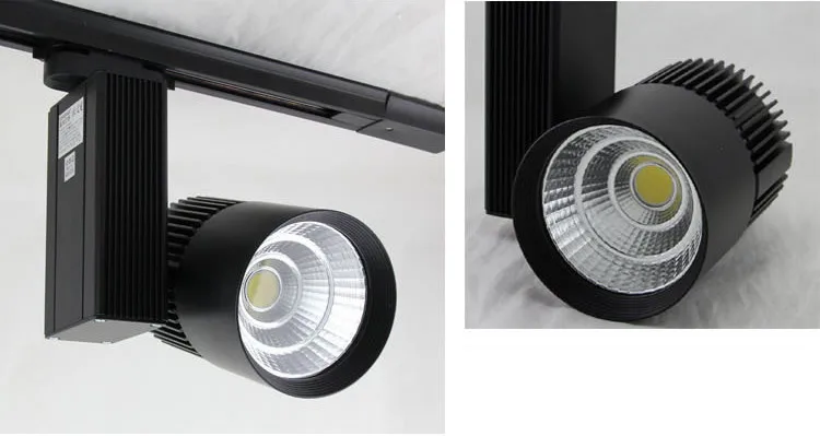 Faixa de Luz Luzes do Trilho para Roupas Fonte Spotlight Pingente Loja Luz Pista Ac85-265v Spotlighting Cob Led 20w 5 loja cob luz pista AC85-265V led spotlighting