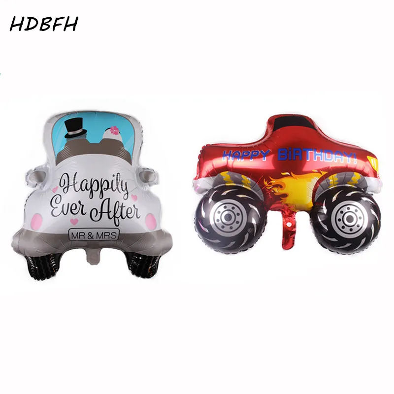 

HDBFH New Shaped Vehicles Pickup Trucks Wedding Car Shaped Aluminum Balloons Holiday Party Wedding Event Decoration Balloons