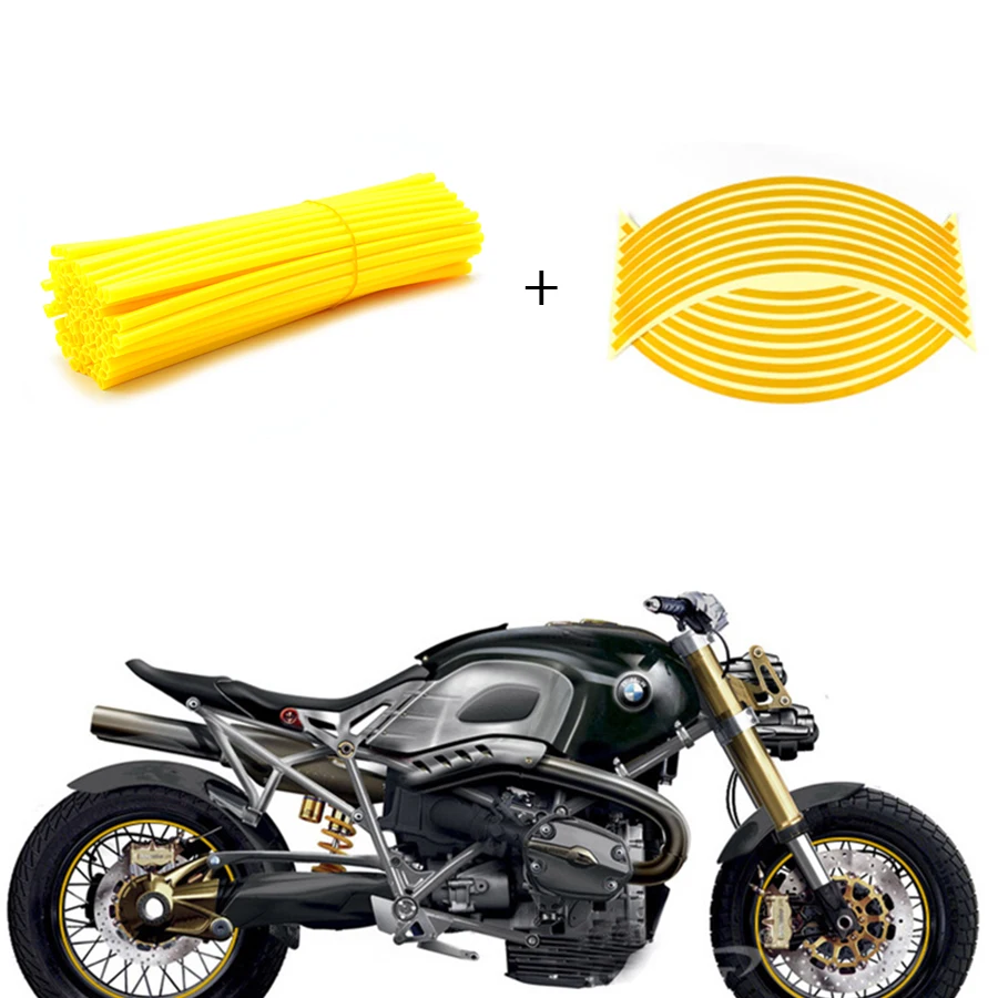 72 pcs RIM Spoke skins covers Universal motorcycle RIM Spoke skins