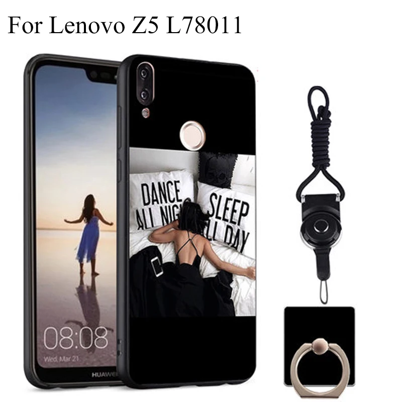 Комплект из 2 предметов мягкий TPU чехол для телефона lenovo Z5 L78011 Z 5 силиконовый