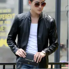 L-5XL, распродажа,,, Весенняя мужская новая стильная короткая куртка из искусственной кожи