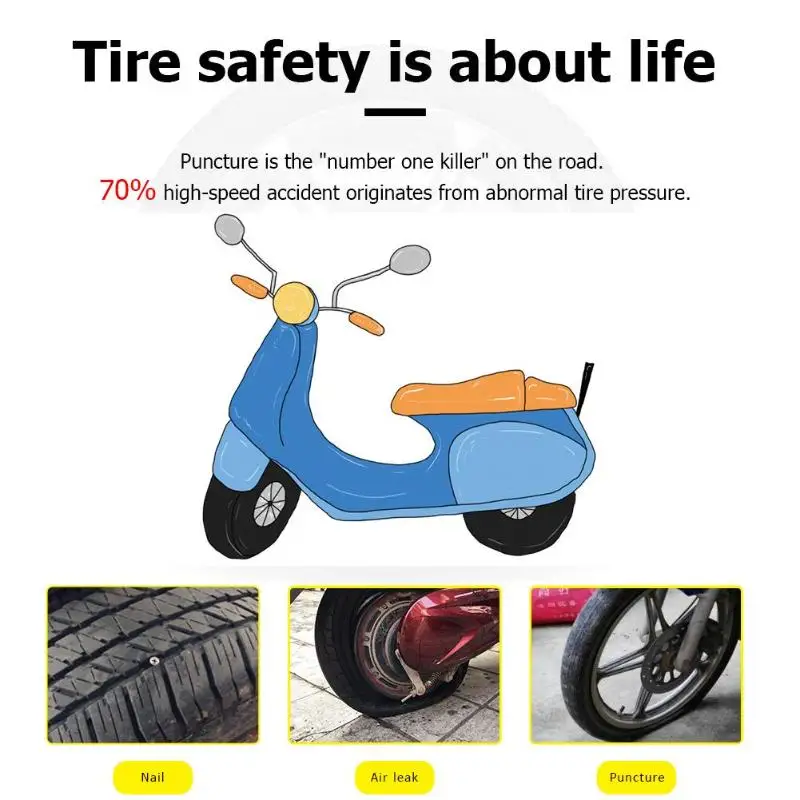 Система мониторинга давления в шинах TPMS для мотоциклов водонепроницаемый