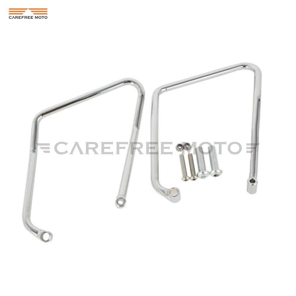 Chrome Мотоцикл сума Поддержка кронштейны Чехол для Harley Sportster XL 883 1200 XL883 XL1200 2004