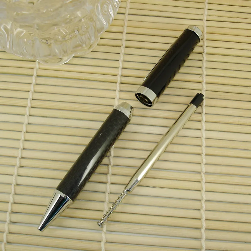 ACMECN, новинка,, пишущий инструмент, Классическая шариковая ручка из углеродного волокна, 38 г, металлические тяжелые ручки, офисные канцелярские принадлежности, унисекс, шариковая ручка