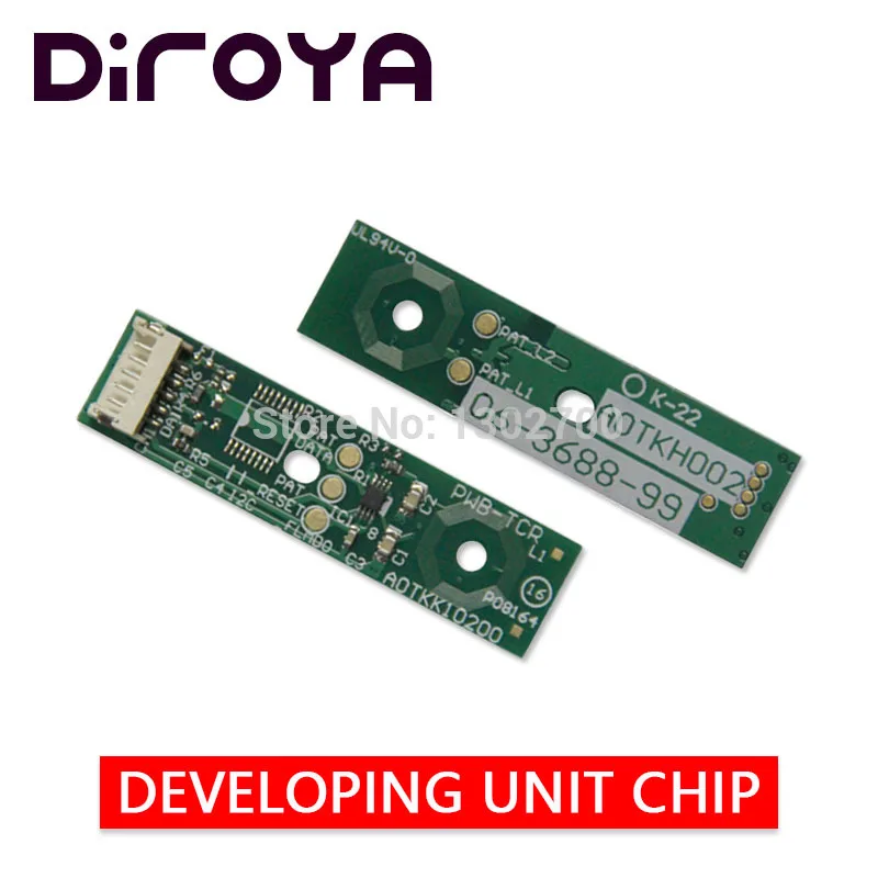 4 шт. DV-512 DV512 K C M Y чип для Konica Minolta Bizhub C221 C281 C7122 C7128 221 281 7122 7128 устройство сброса