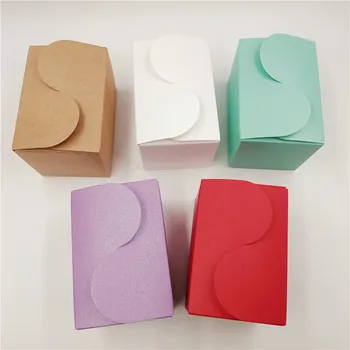 

New Arrival Paper Box Candy Colors Paper Case Necklace Gift Engagement Decoration Package Display Paperboard Box Favor 10Pcs/Lot