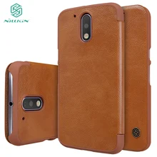 Original Nillkin Sparkle PU leather case for Motorola Moto G4 G4 Plus XT1640 XT1641 XT1643 XT1622
