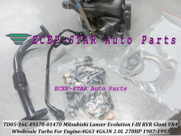 TD05-16G 49178-01470 For MITSUBISHI Lancer Evolution I-III RVR Glant VR4 1987-1993 4G63 2.0LTurbocharger (5)