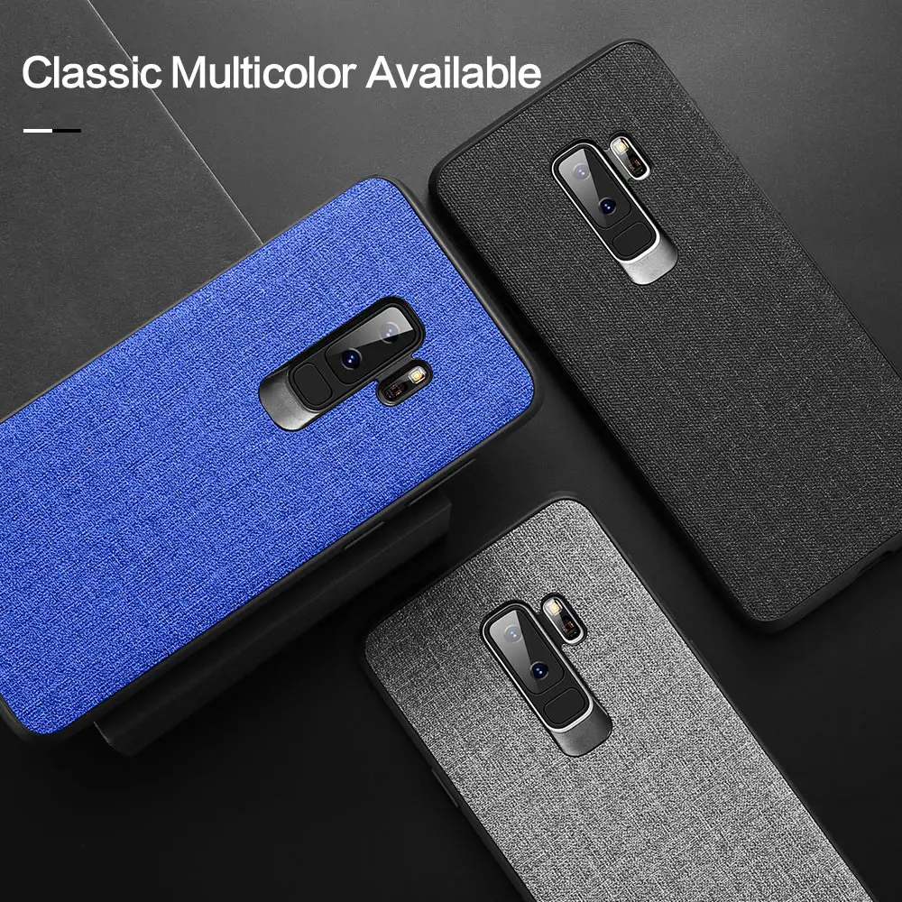 FLOVEME Cloth Case For Samsung S8 S9 Galaxy S9 S8 Plus Luxury TPU Cover For Samsung S10 Plus S10e Note 9 8 S7 Edge Coque
