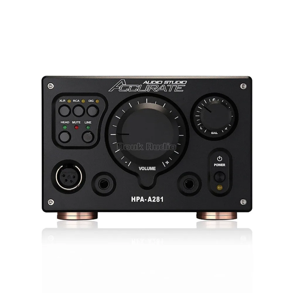 Douk аудио Hi-End полностью сбалансированный XLR Настольный усилитель для наушников HiFi домашний стерео аудио предусилитель ссылка HPA V281 схема