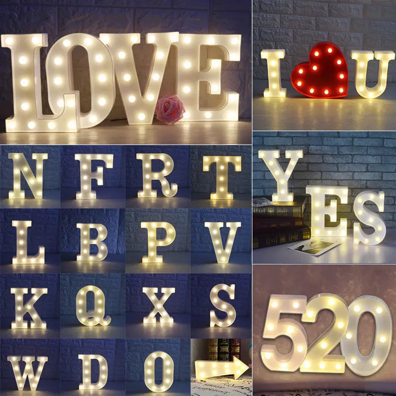 HBH plastic Letter A  Industrial, Vintage Style Light Up Letter Includes an OnOff Switch, Perfect for Events or Home Decor 1 (2)