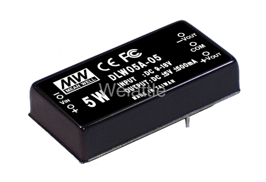 

MEAN WELL original DLW05C-15 15V 167mA meanwell DLW05 15V 5W DC-DC Regulated Dual Output Converter