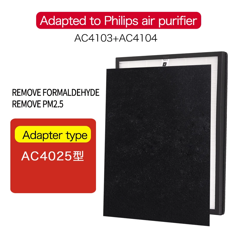 

Filter Wick Replacement Parts AC4103+AC4104 for Philips AC4025 Filter Efficient Removal of Smog and Formaldehyde Air Purifier