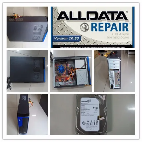  Latest Alldata 10.53 auto repair Software + mitchell demand 2 Software installed well in HDD plus c