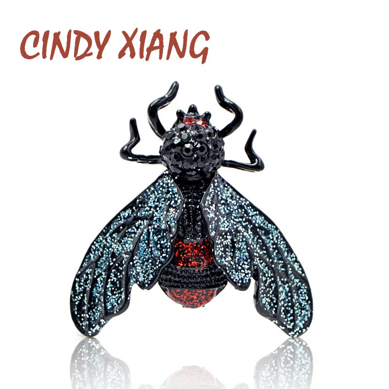 CINDY XIANG эмалированные броши в виде пчел черного цвета для женщин милая креативная