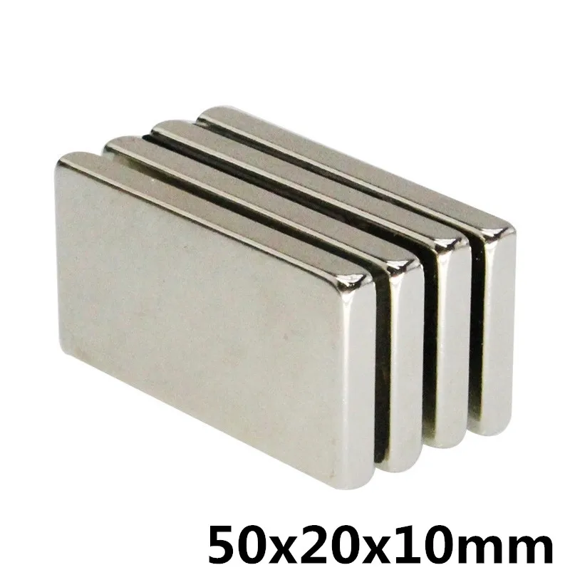 

1PC 50 x 20 x 10mm Square Block Long Bar Super Strong Magnet Rare Earth Neodymium Permanent Magnets N35 Powerful