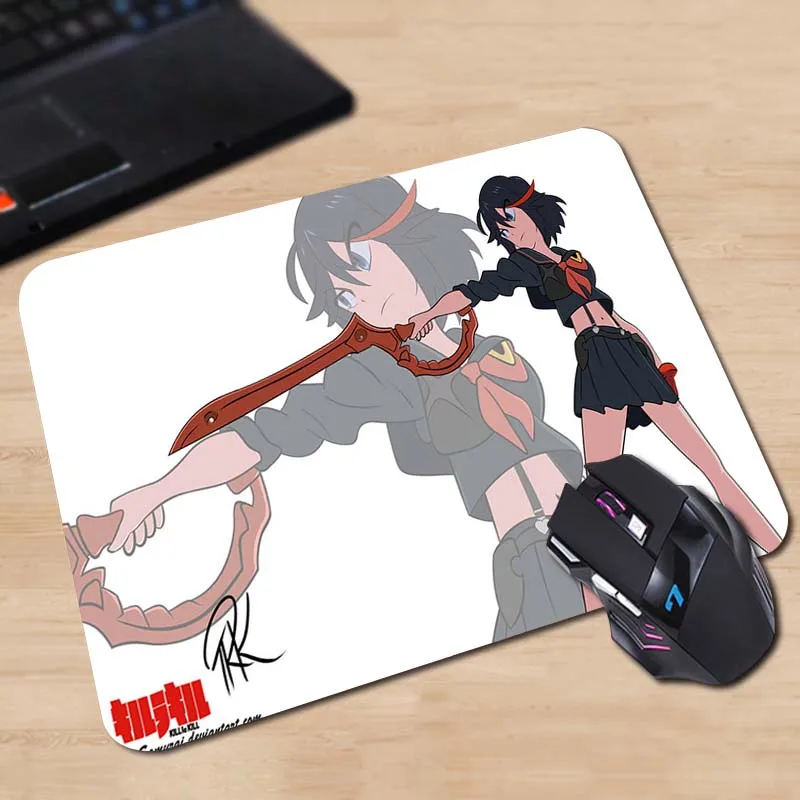 Babaite Мягкий Нескользящий прямоугольный коврик для мыши angry ryuuko matoi in kill la Best Durbale