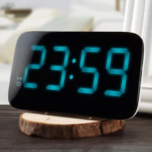 12 24 Hours LED Alarm font b Clock b font Voice Control Large LED Display Electronic