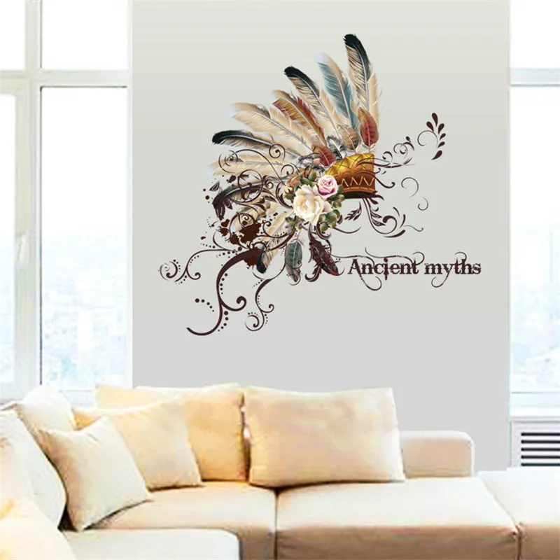 

Emirates Hat Wall Sticker For Living Room Bedroom Ancient Myths Wall Decals Retro Poster Home Decor Mural Art Vinyl Wallpaper